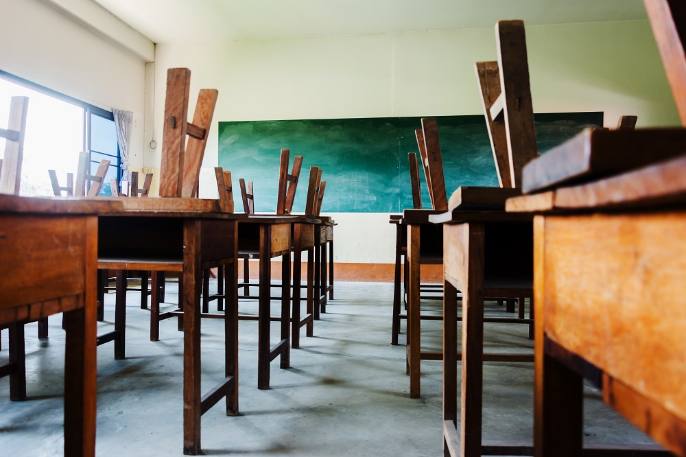 empty classroom